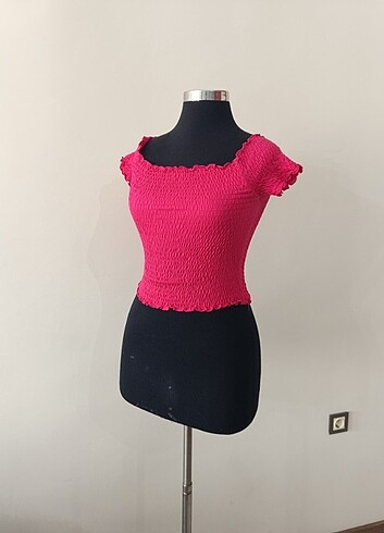 m Beden pembe Renk Stradivarius crop