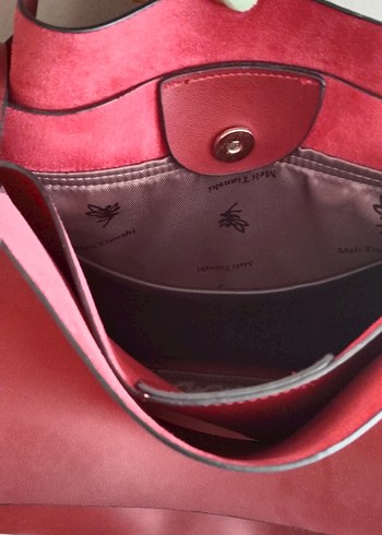 borsa p 2gozlu uzun sapli Deri Kadın Çanta