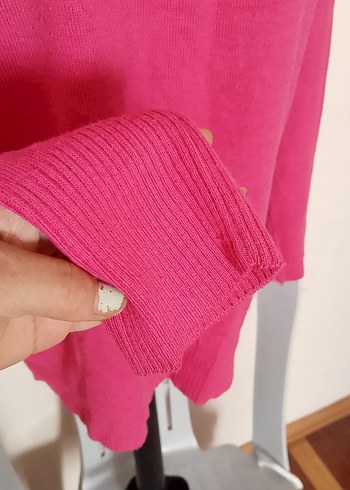 l Beden pembe Renk Pembe Kadın trıko Basic Kazak 40 42 bedenlere uygundur