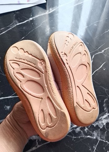 Kız Çocuk Pembe Kedi Desenli  ev ayakkabisi 27 - Görsel 6