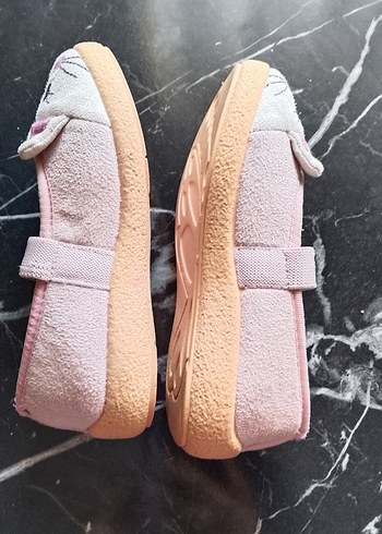 Kız Çocuk Pembe Kedi Desenli  ev ayakkabisi 27 - Görsel 5