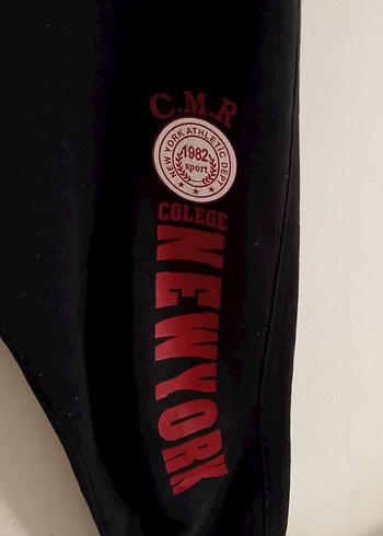 s beden içi polarSiyah Baskılı Erkek Eşofman Altı Velcro Detaylı - Görsel 5