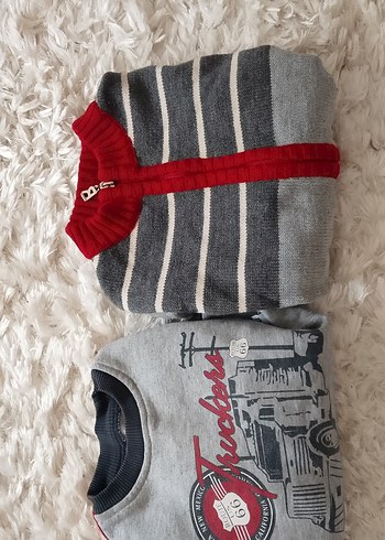 bücürük 3 yaş triko hirkaErkek Çocuk Baskılı Sweatshirt - Görsel 5