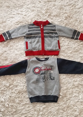 bücürük 3 yaş triko hirkaErkek Çocuk Baskılı Sweatshirt - Görsel 2