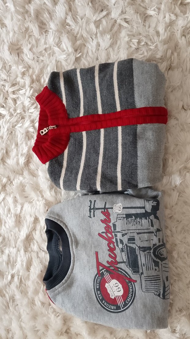 bücürük 3 yaş triko hirkaErkek Çocuk Baskılı Sweatshirt - Görsel 5