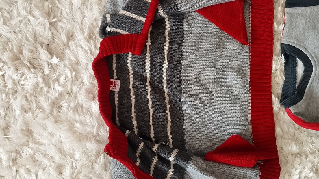 bücürük 3 yaş triko hirkaErkek Çocuk Baskılı Sweatshirt - Görsel 3