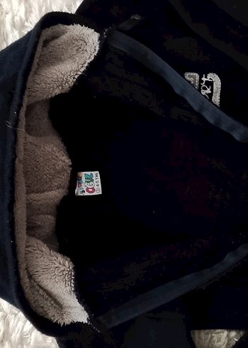 4.5 yaş örgü Erkek Kapüşonlu Fermuarlı Siyah sifir ayarindadir - Görsel 3