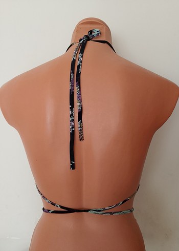 m Beden Bohem Çok Renkli Mini Bikini Üstü mbeden