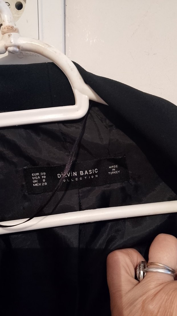 m beden Şıklığın Simgesi: Siyah Oversize Blazer Ceket — görsel 8/10