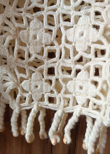 Kız bebek örgü yelek - Görsel 2