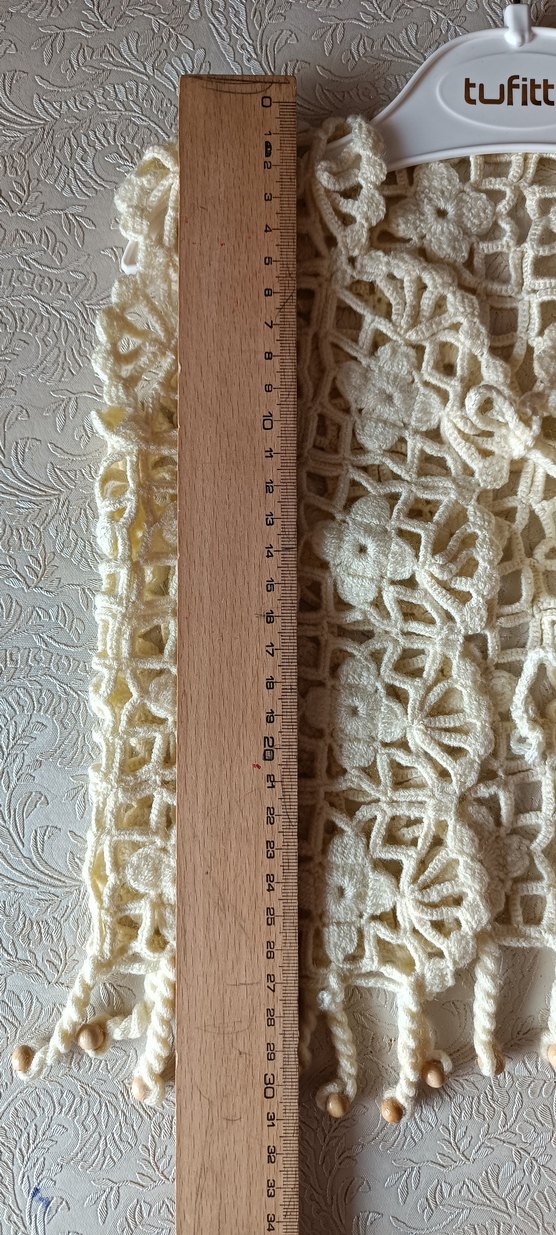 Kız bebek örgü yelek - Görsel 3