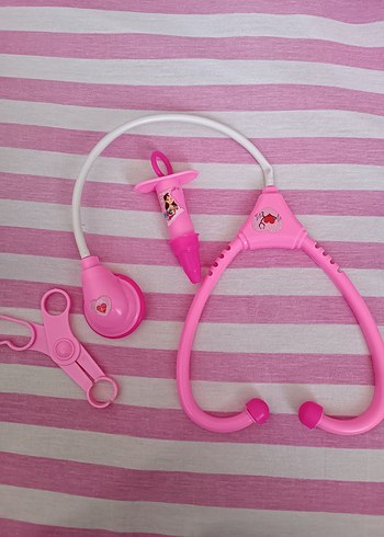 Pembe Renkli Oyuncak Doktor Seti