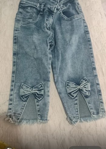 Kız Çocuk Kot kapri pantolon