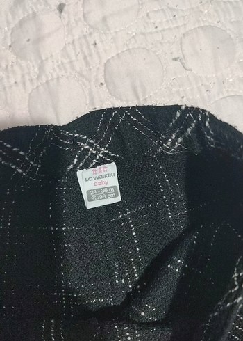 Düğmeli Siyah Kareli Mini şort - Görsel 4