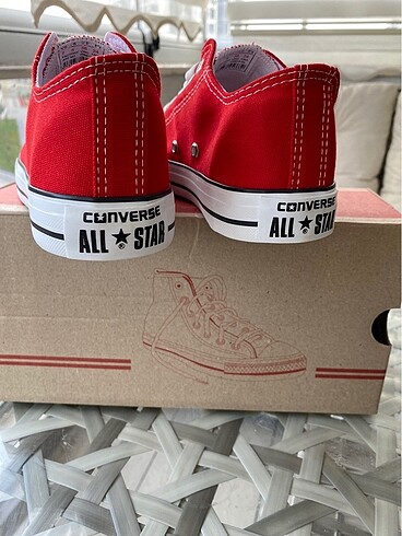 38 Beden Kırmızı converse 38