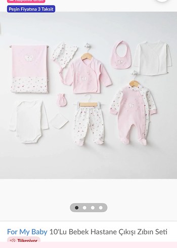 For My Baby 10'lu Pembe Bebek Hastane Çıkışı Seti - Görsel 2