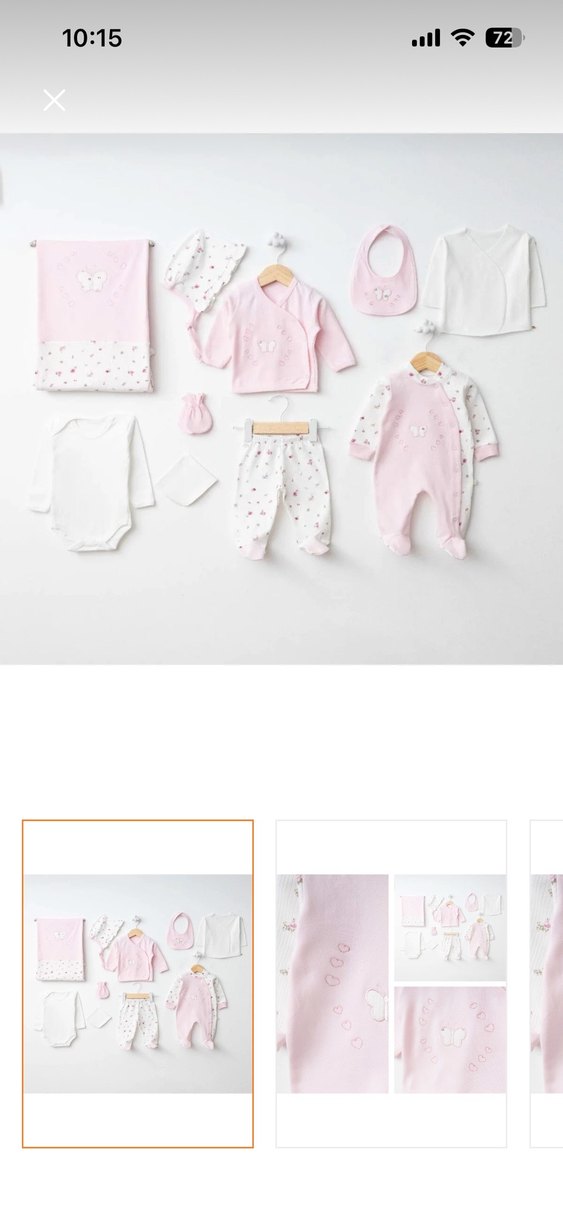 For My Baby 10'lu Pembe Bebek Hastane Çıkışı Seti - Görsel 3