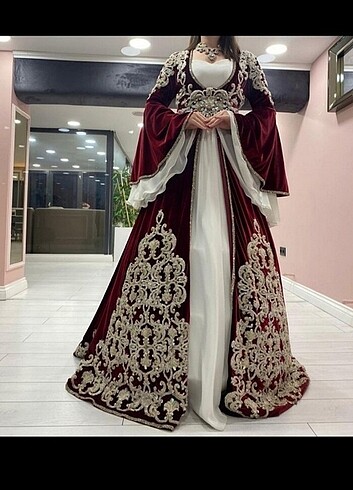 s Beden bordo Renk Satılık kaftan 