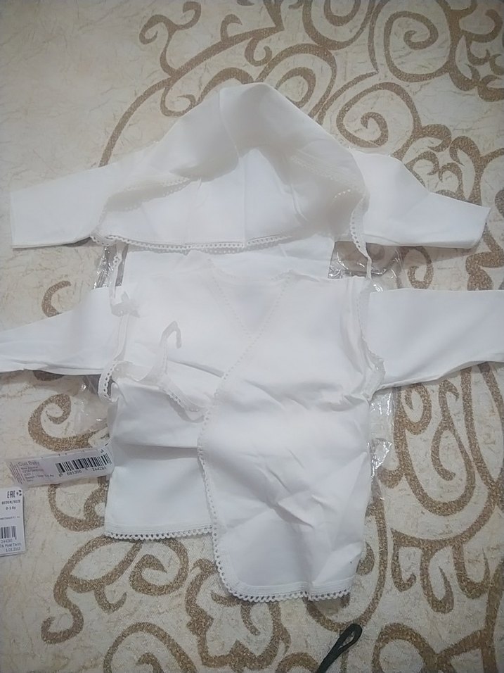 iki adet bebek iç zıbın bide şapka - Görsel 2