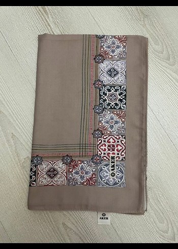 Drapeli Bej Bohem Kadın Şal - Görsel 2