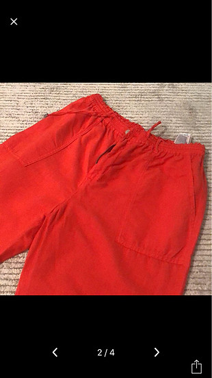 Zara Kırmızı Pantolon 