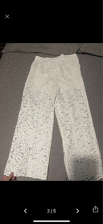 Zara Zara Dantel Pantolon