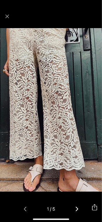 Zara Dantel Pantolon