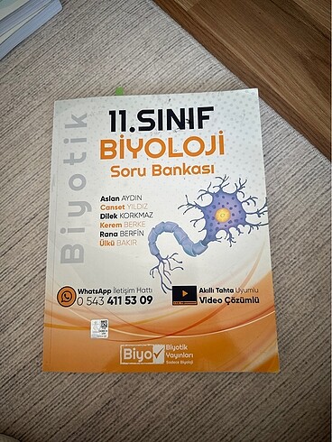 Biyotik 11.sınıf biyoloji test kitabı