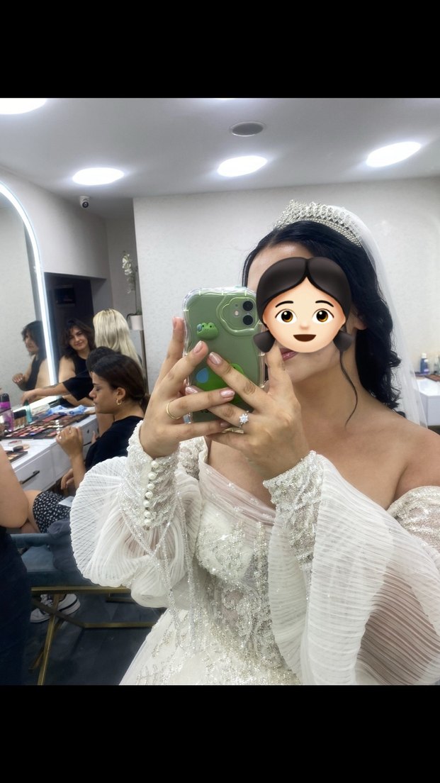 Bohem Tarzı Uzun Kollu Prenses Gelinlik - Görsel 5