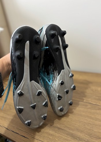 Lotto Erkek Mavi Gri Futbol Ayakkabısı Velcro - Görsel 4