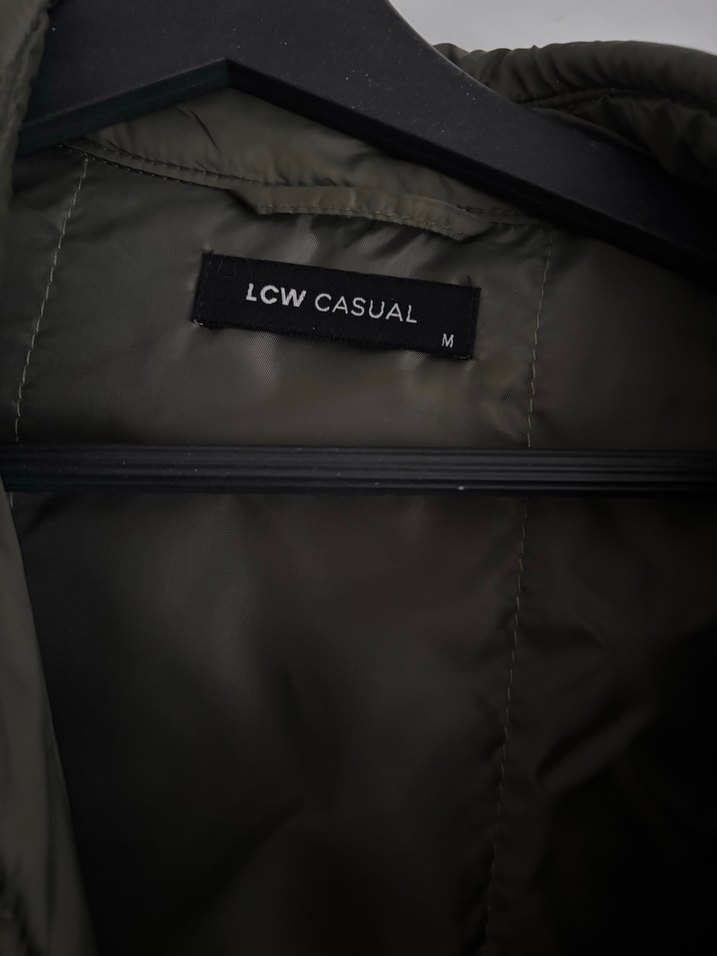 Asker Yeşili Paraşüt Kumaş Mont - Görsel 2