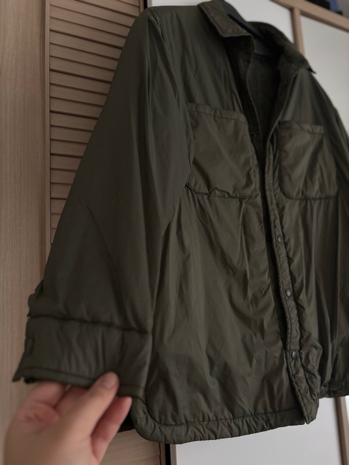 Asker Yeşili Paraşüt Kumaş Mont - Görsel 3
