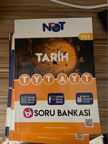 Bi not ayt tyt tarih test kitabı