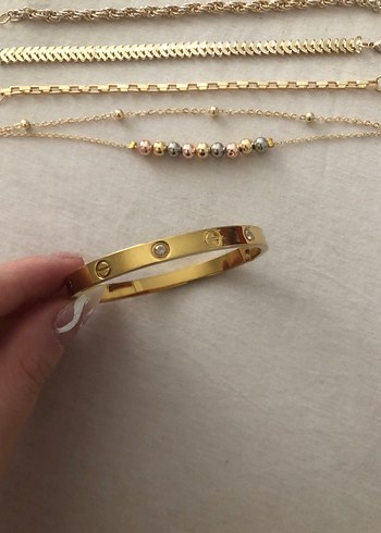 Accessorize Parlak Altın Bileklik