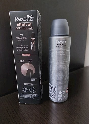 Rexona Men Clinical Protection Aerosol 150 ml - Görsel 2