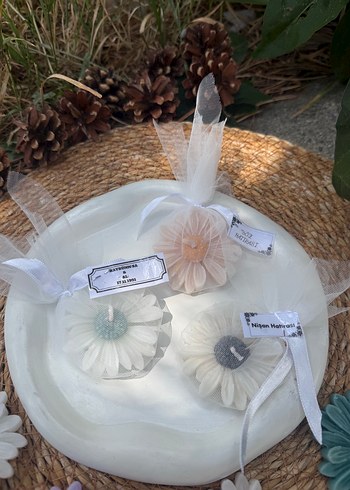 Zara Home Bohem Tarzda Çiçek Kokulu Mum Seti nikah nişan bebek hediyeleri