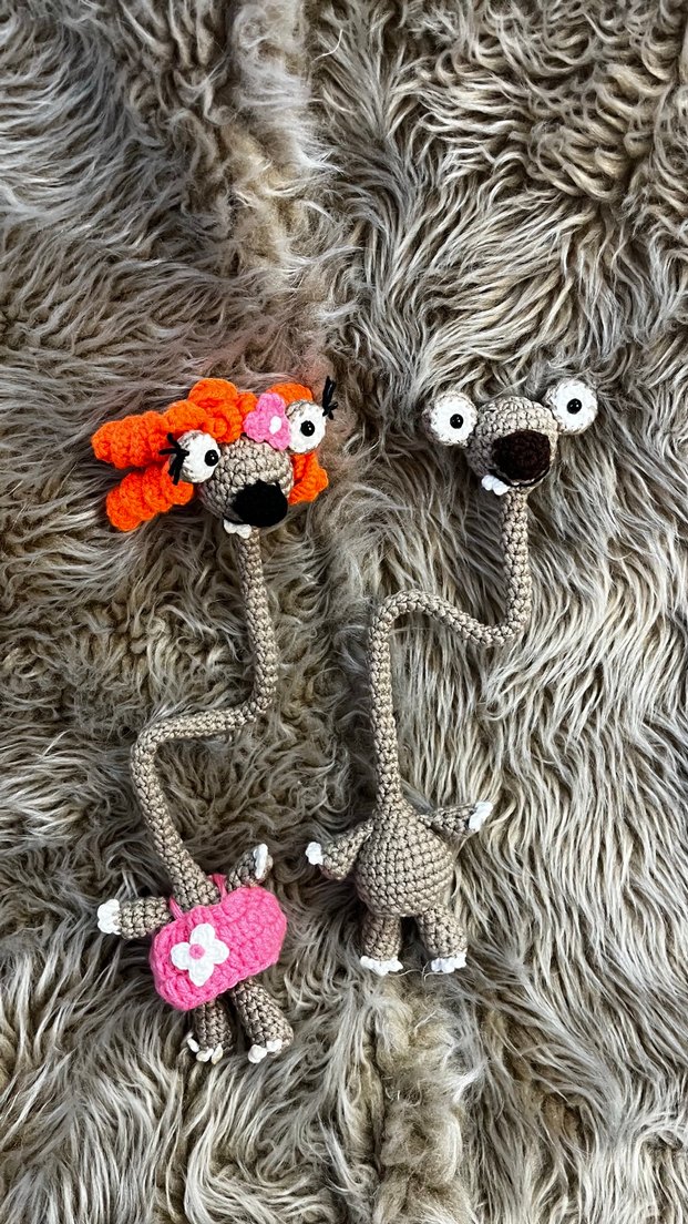 Renkli Örgü sid Peluş Oyuncaklar - Görsel 2