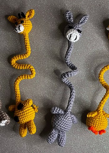 Örgü çanta direksiyon süsü sid,eşek,zürafa,ördek - Görsel 8