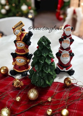 Renkli Noel Figürleri Seti