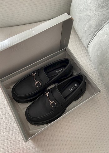 37 Beden Kadın Platform Topuklu Loafer