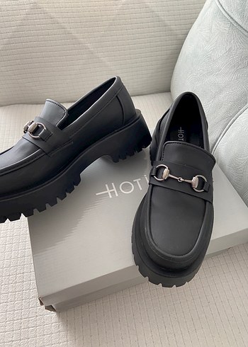 Hotiç Kadın Platform Topuklu Loafer