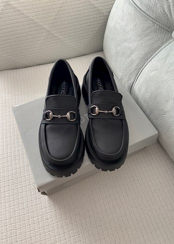Kadın Platform Topuklu Loafer