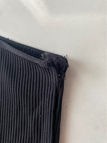 xs Beden siyah Renk Stradivarius marka tek omuzlu crop
