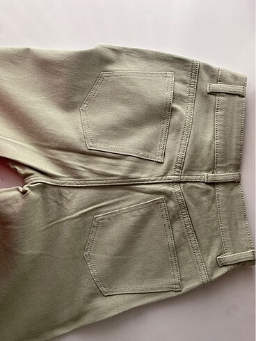 H&M Su yeşili HM Wide Leg Jean