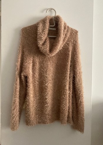 Kadın Bej Yumuşak Yünlü Triko - Görsel 3