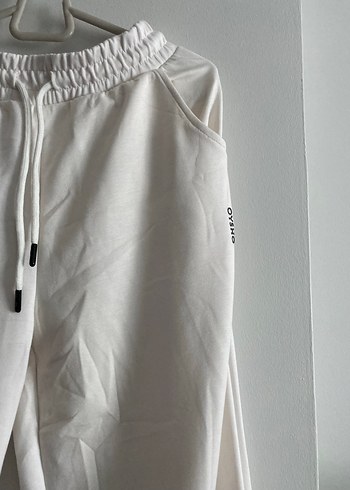 Etiketli oysho Beyaz Rahat Kesim Midi Kadın Eşofman - Görsel 2