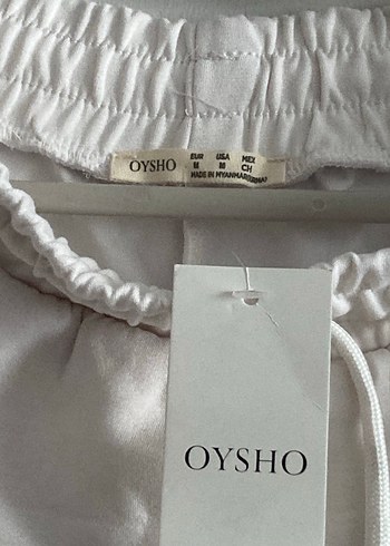 Etiketli oysho Beyaz Rahat Kesim Midi Kadın Eşofman - Görsel 3