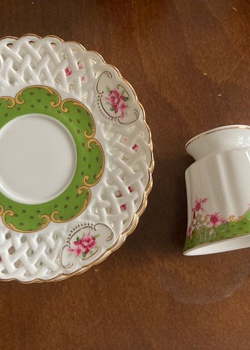 Pastel Renkli Porselen kahve Fincanı Takımı 2 li - Görsel 4