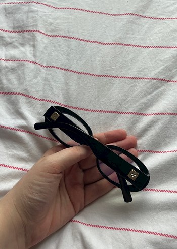 Siyah Oval Kadın Gözlük - Görsel 2