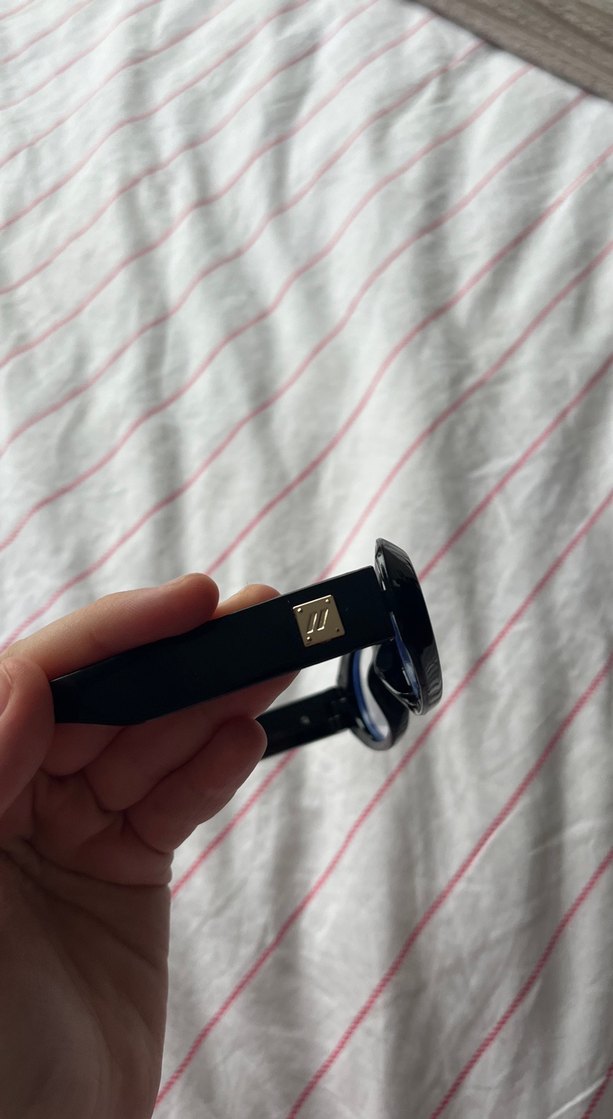 Siyah Oval Kadın Gözlük - Görsel 5